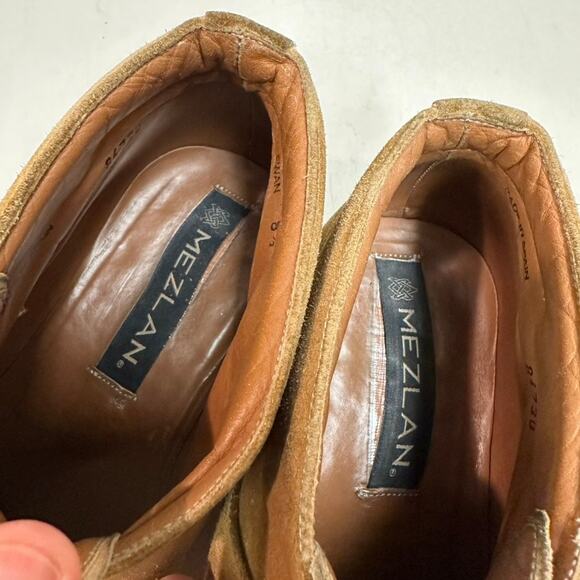 VERY GOOD Mezlan Suede Chukka Boot Tan Monk Strap Buckle Made in Spain 8.5 - Picture 8 of 12